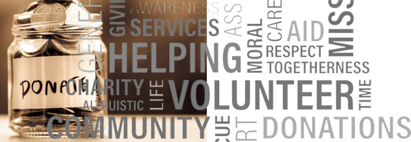 Words to Live by - donate, help, give, volunteer, community...